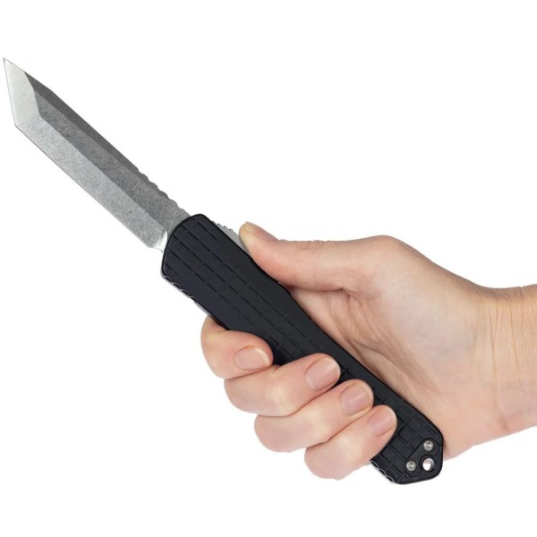 Нож Heretic Manticore X Tanto Edge Stonewash Aluminum black