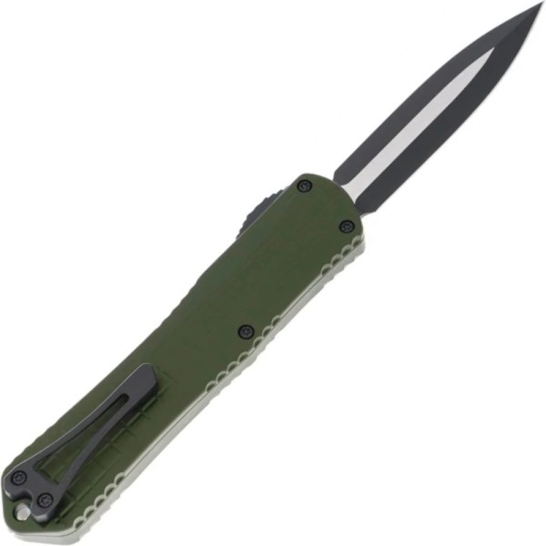 Нож Heretic Manticore X Double Edge MagnaCut Two Tone Black Aluminum green