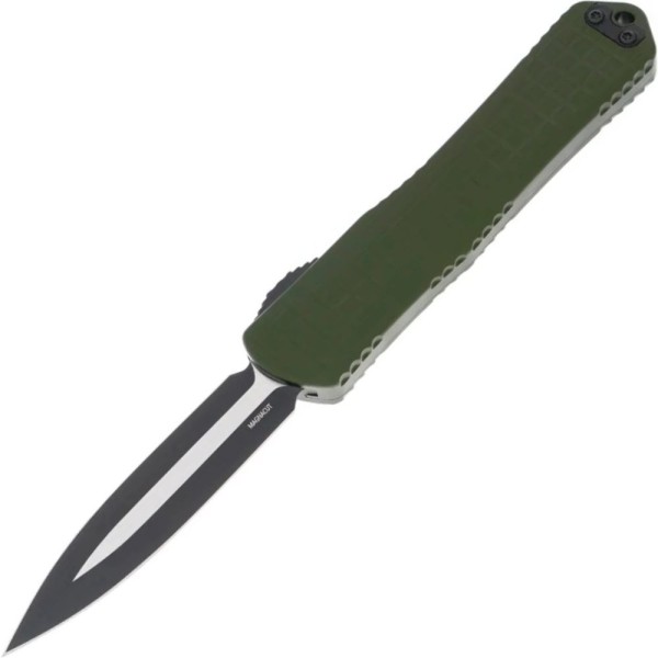 Нож Heretic Manticore X Double Edge MagnaCut Two Tone Black Aluminum green