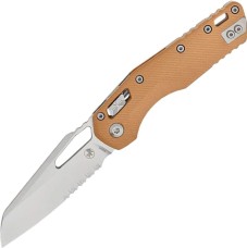 Нож Microtech MSI Stonewashed, полусеррейтор tan