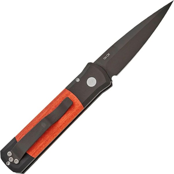 Нож Pro-Tech Godson 707 RIE Red Ironbark Eucalyptus Wood black