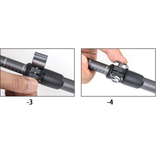 Трекинговая палка Naturehike NH17D017-D, 56-120 см, серая