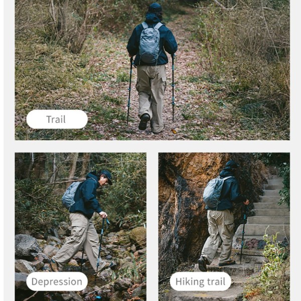 Трекинговая палка Naturehike CNK2550DS012, 61-125 см, синяя