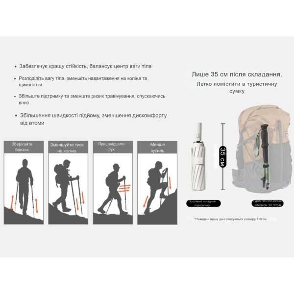 Трекинговая палка Naturehike CNK2450DS016, 110 см, фиолетовая
