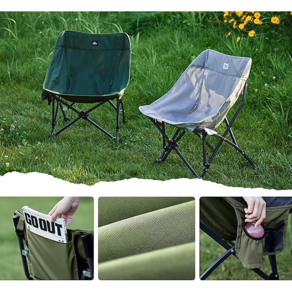 Стул складной Naturehike CNK23JU0001, темно-зеленый