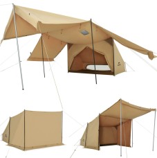 Намет одномісний з тентом Naturehike CNK2450WS026, коричневий