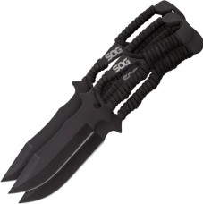 Ножі метальні SOG Throwing Knives, Paracord Wrapped Sheath 3шт.