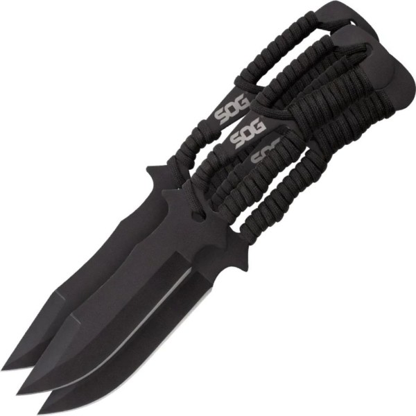 Ножи метательные SOG Throwing Knives, Paracord Wrapped Sheath 3шт.