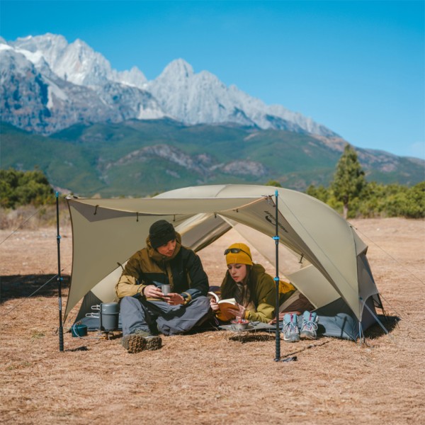 Палатка двухместная ультралегкая Naturehike Mongar UL CNK2550WS016, 15D, серая