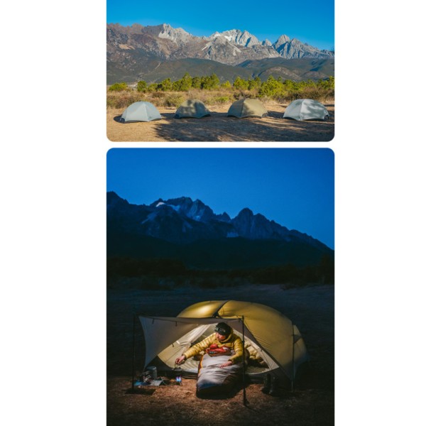 Палатка двухместная ультралегкая Naturehike Mongar UL CNK2550WS016, 15D, серая