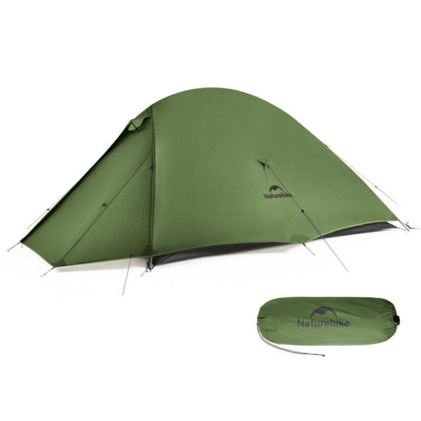 Палатка сверхлегкая двухместная Naturehike Cloud Up Pro CNK2350WS020, темно-зеленая