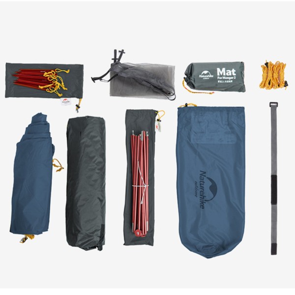 Палатка двухместная ультралегкая Naturehike Mongar UL NH19M002-J, темно-синяя