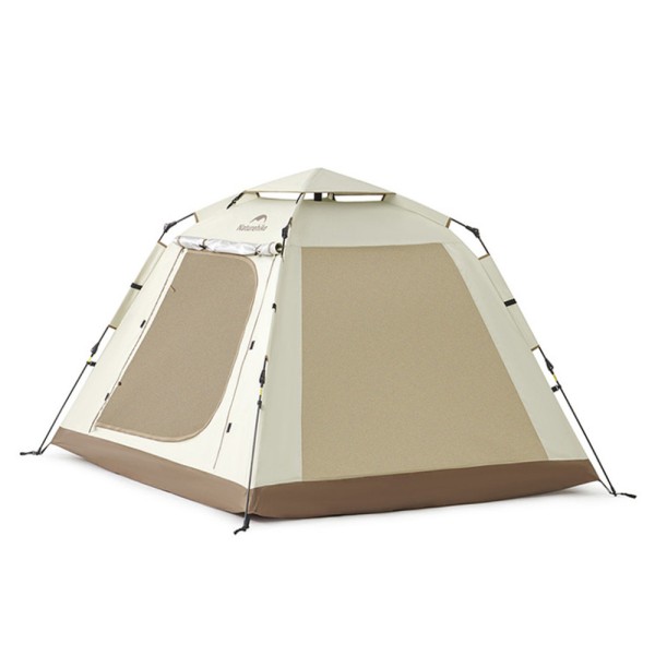 Палатка трехместная автоматическая с тентом Naturehike Ango Picnic CNK2450WS021, коричневая