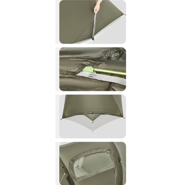 Палатка трехместная Naturehike Opalus, UL, CNK2450WS036, темно-зеленая