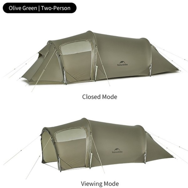 Палатка трехместная Naturehike Opalus, UL, CNK2450WS036, темно-зеленая