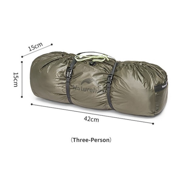 Палатка трехместная Naturehike Opalus, UL, CNK2450WS036, темно-зеленая