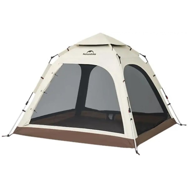 Палатка трехместная автоматическая Naturehike Ango CNK2550WS010, S, коричневая