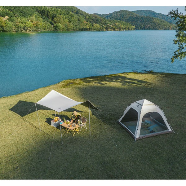 Палатка трехместная автоматическая Naturehike Ango CNK2550WS010, L, серая