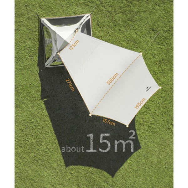 Палатка трехместная автоматическая с тентом Naturehike Ango CNK2550WS010, L, серая