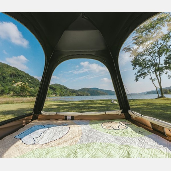 Палатка трехместная автоматическая с тентом Naturehike Ango CNK2550WS010, L, серая