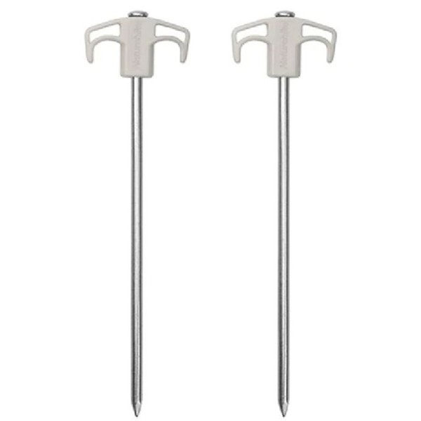 Колышки металлические Naturehike NH21YW133, 25 см, белые 2 шт.