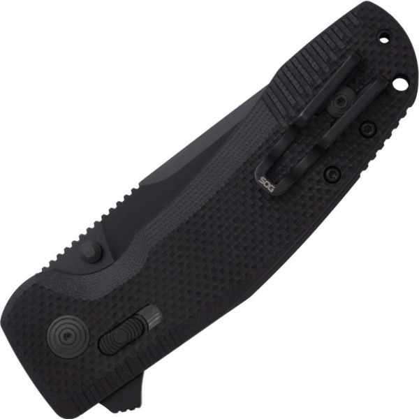 Нож SOG-TAC XR (Black, Partially Serrated)