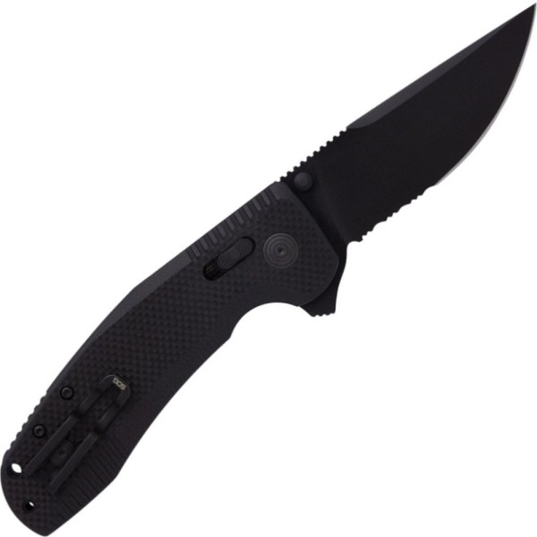 Нож SOG-TAC XR (Black, Partially Serrated)