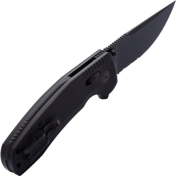 Нож SOG-TAC XR (Black, Partially Serrated)