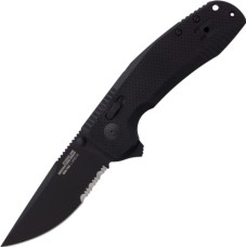 Нож SOG-TAC XR (Black, Partially Serrated)