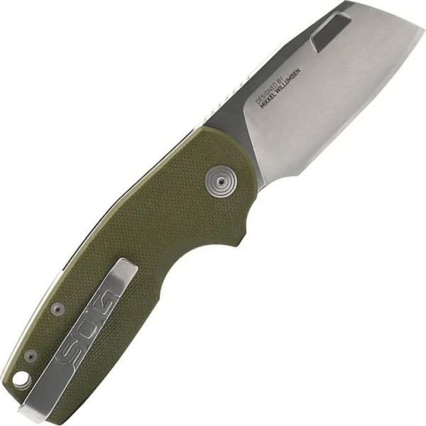 Нож SOG Stout SJ (Cleaver/OD Green/Stonewash)	