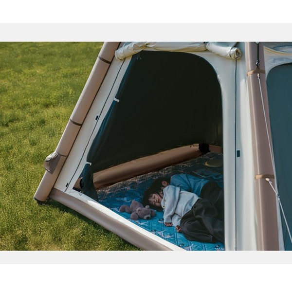 Палатка четырехместная автоматическая надувная с тентом Naturehike Ango CNK2550WS017, серая
