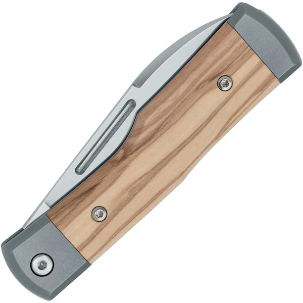 Ніж Fox Gunstock, olive wood + titanium Brown
