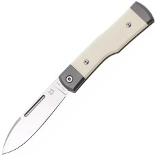 Ніж Fox Gunstock, bison Micarta + titanium White