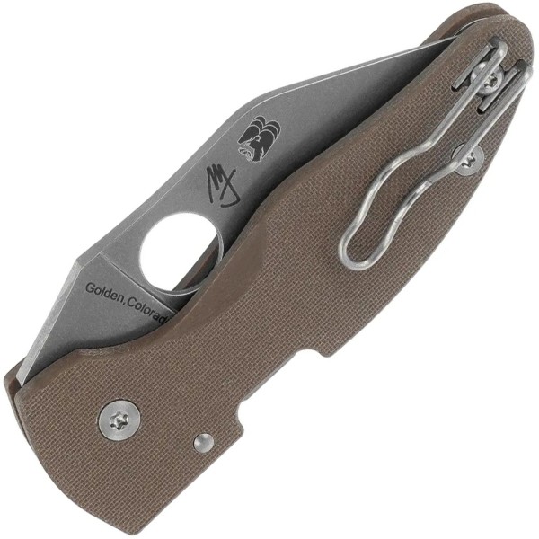 Нож Spyderco Microjimbo Sprint Run, Brown