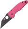 Нож Spyderco Microjimbo Black Blade Pink