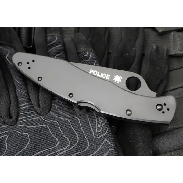 Нож Spyderco Police Black Tactical