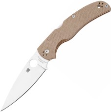 Ніж Spyderco Native Chief, Brown Canvas Micarta brown
