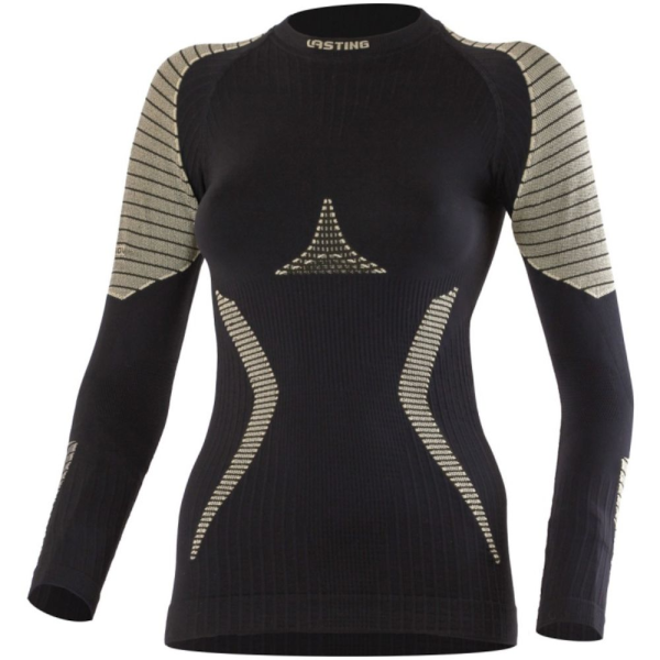 Термофутболка женская Lasting WERELA 9070 XXL/XXXL черный/серый