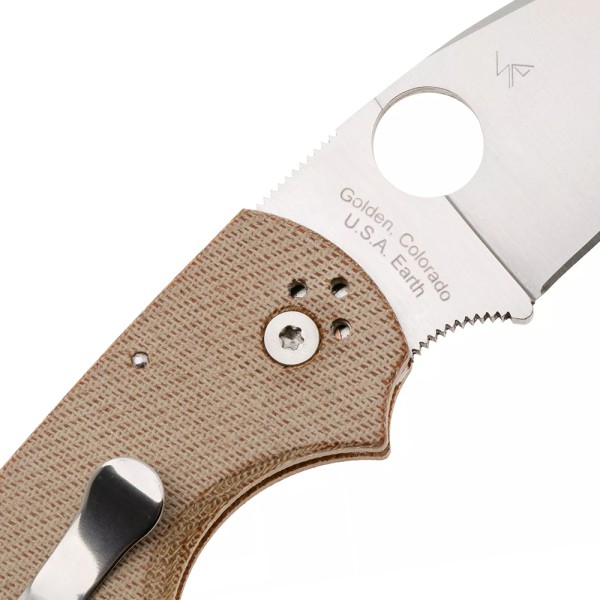 Нож Spyderco Native 5 Brown Canvas Micarta