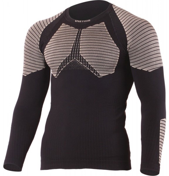 Термофутболка мужская Lasting WEROLO 9070 L/XL черный/серый
