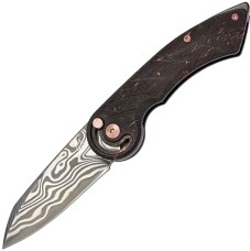 Нож Fox Radius Damasteel Carbon, Limited Edition Brown
