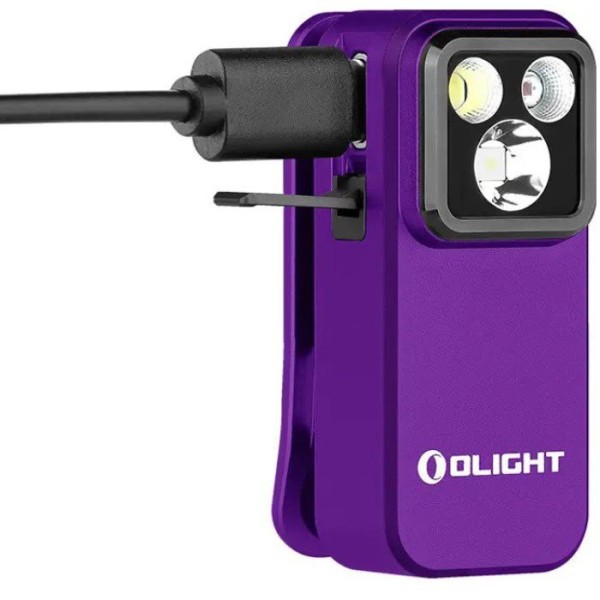 Ліхтар Olight Oclip Pro Purple