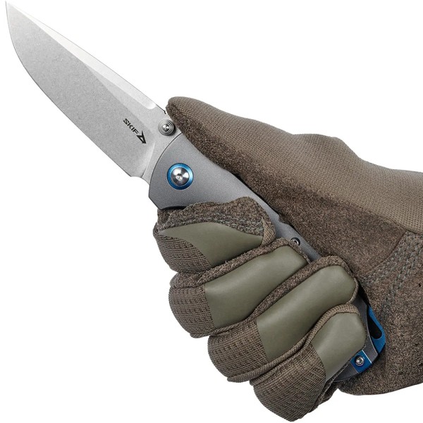 Нож Skif Frontier Jr, D2, Aluminium Grey