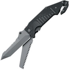 Нож Fox R.C.S.T.F. Folgore Rescue Combat Knife Black