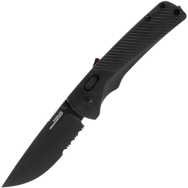 Нож SOG Flash AT, полусеррейтор, Black