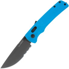 Нож SOG Flash AT, полусеррейтор, Civic cyan