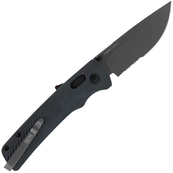Нож SOG Flash AT, полусеррейтор, Urban gray