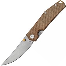 Нож GiantMouse ACE Clyde - Natural Canvas and Brass