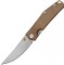 Нож GiantMouse ACE Clyde - Natural Canvas and Brass