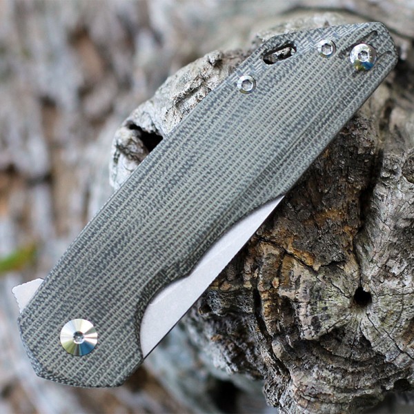 Нож GiantMouse ACE Corta - Green Canvas Micarta